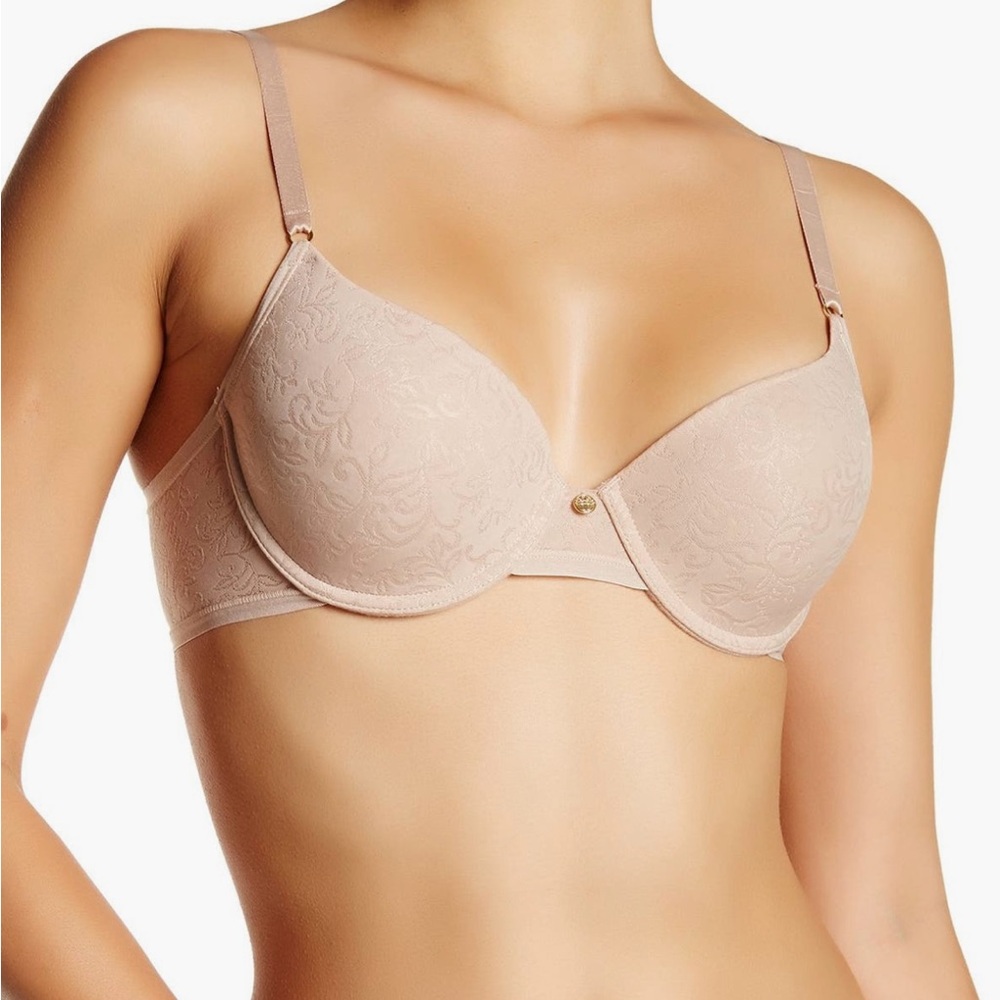 Natori Sheer Jacquard Full Fit Contour Underwire Bra. Size 34C.